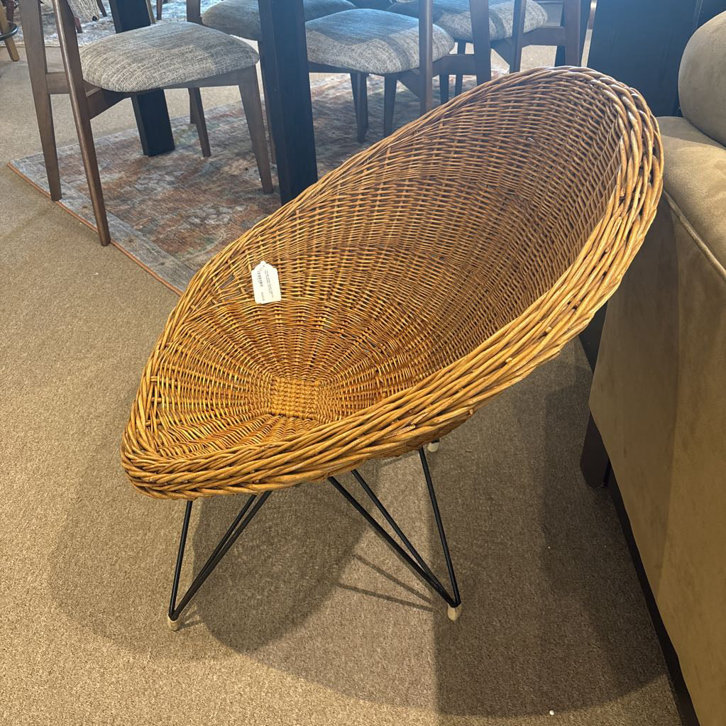 Vintage Wicker Accent Chair by Teun Velthuizen (AS IS) U ACCENT CHAIRS
