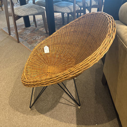 Vintage Wicker Accent Chair by Teun Velthuizen (AS IS) U ACCENT CHAIRS