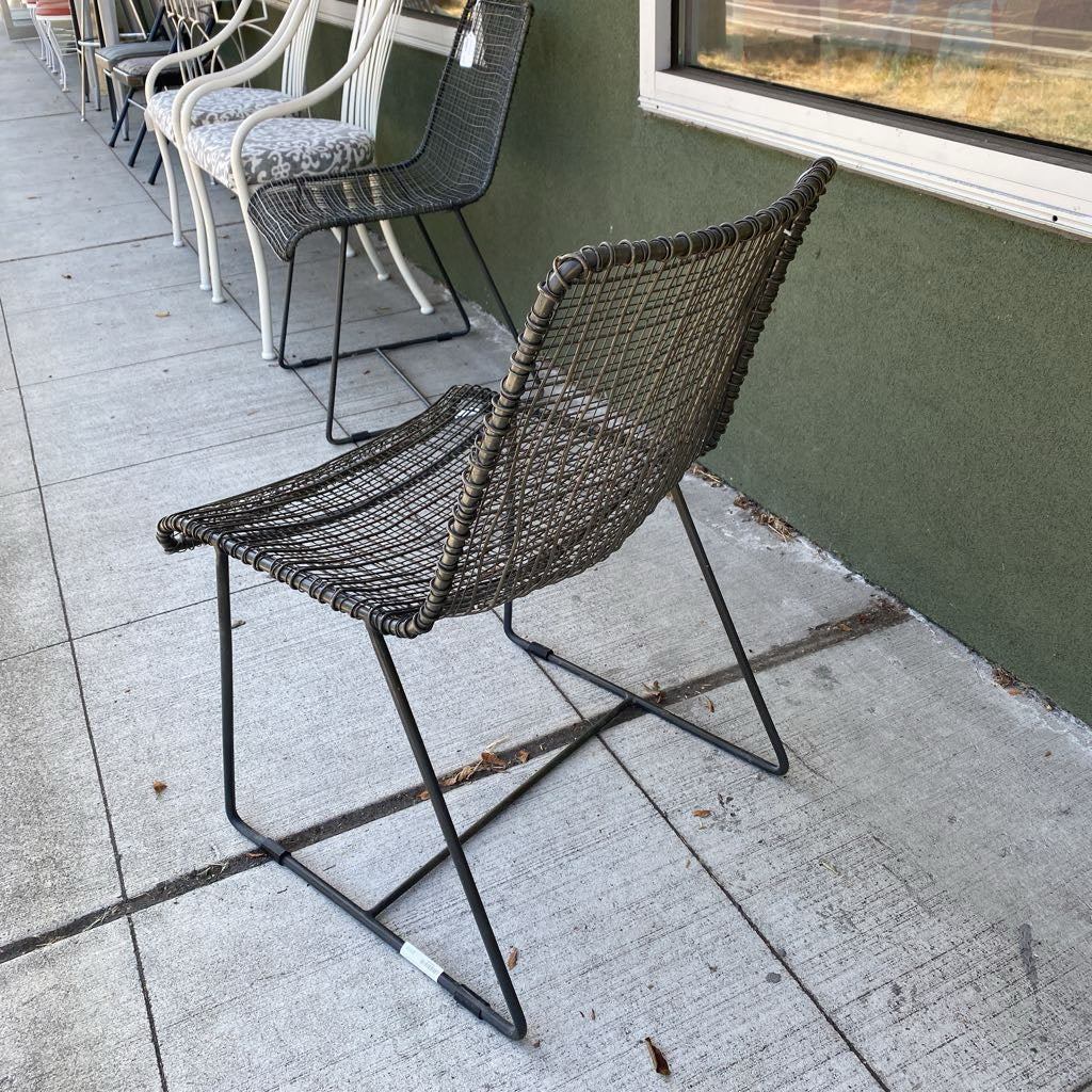 Black Metal Wire Chair C DINING CHAIRS
