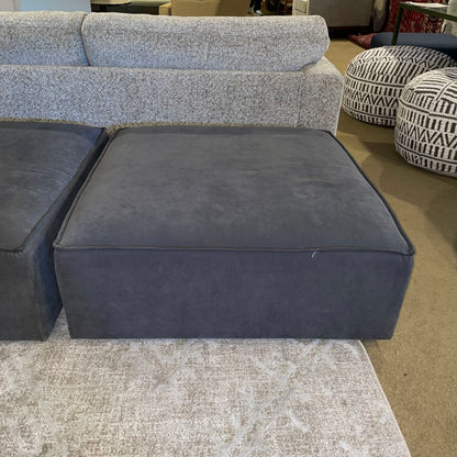 Dark Gray "U" Shaped Modular Sectional with Ottoman U SECTIONALS CORNER