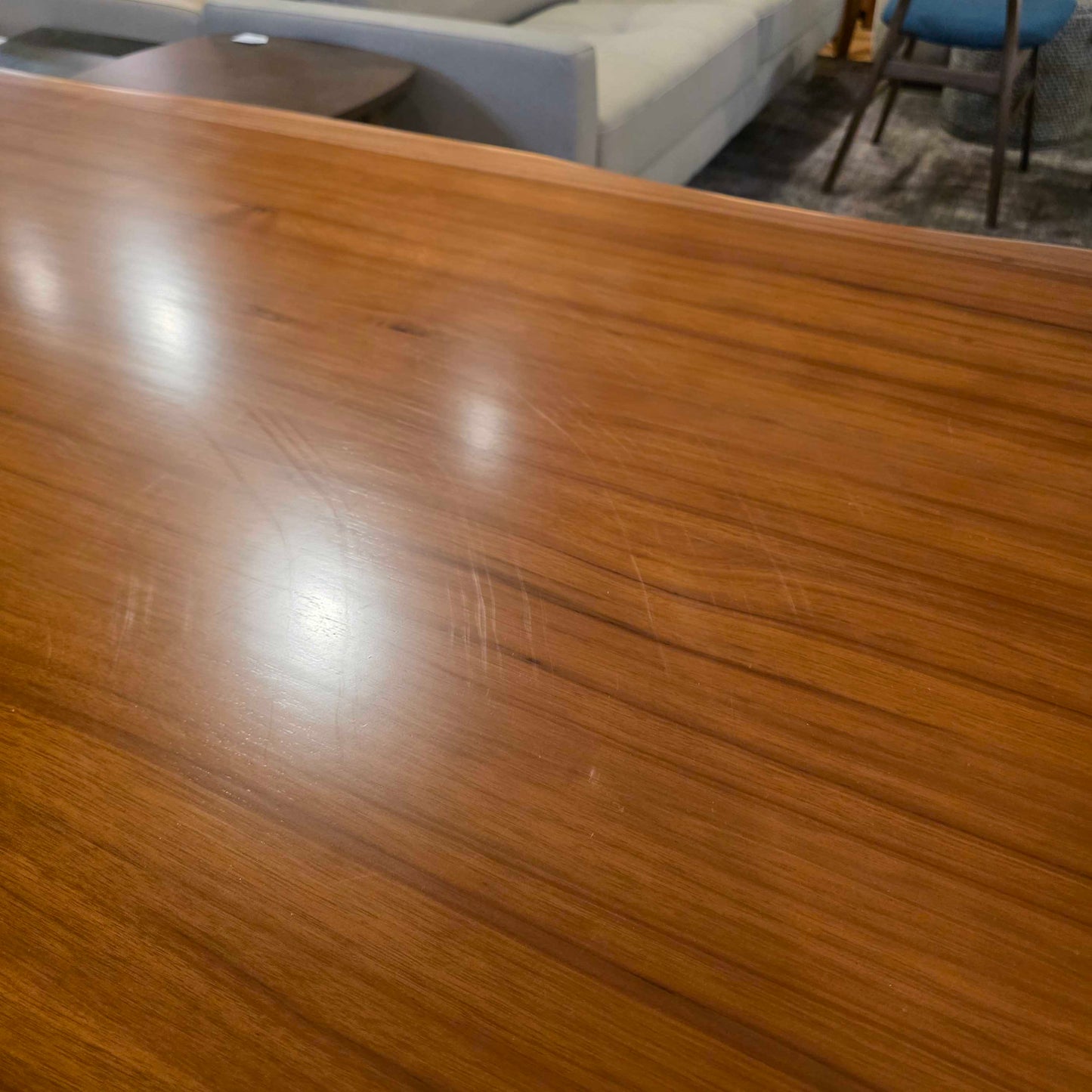 Live Edge Black Base Dining Table