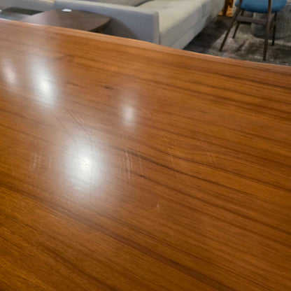 Live Edge Black Base Dining Table