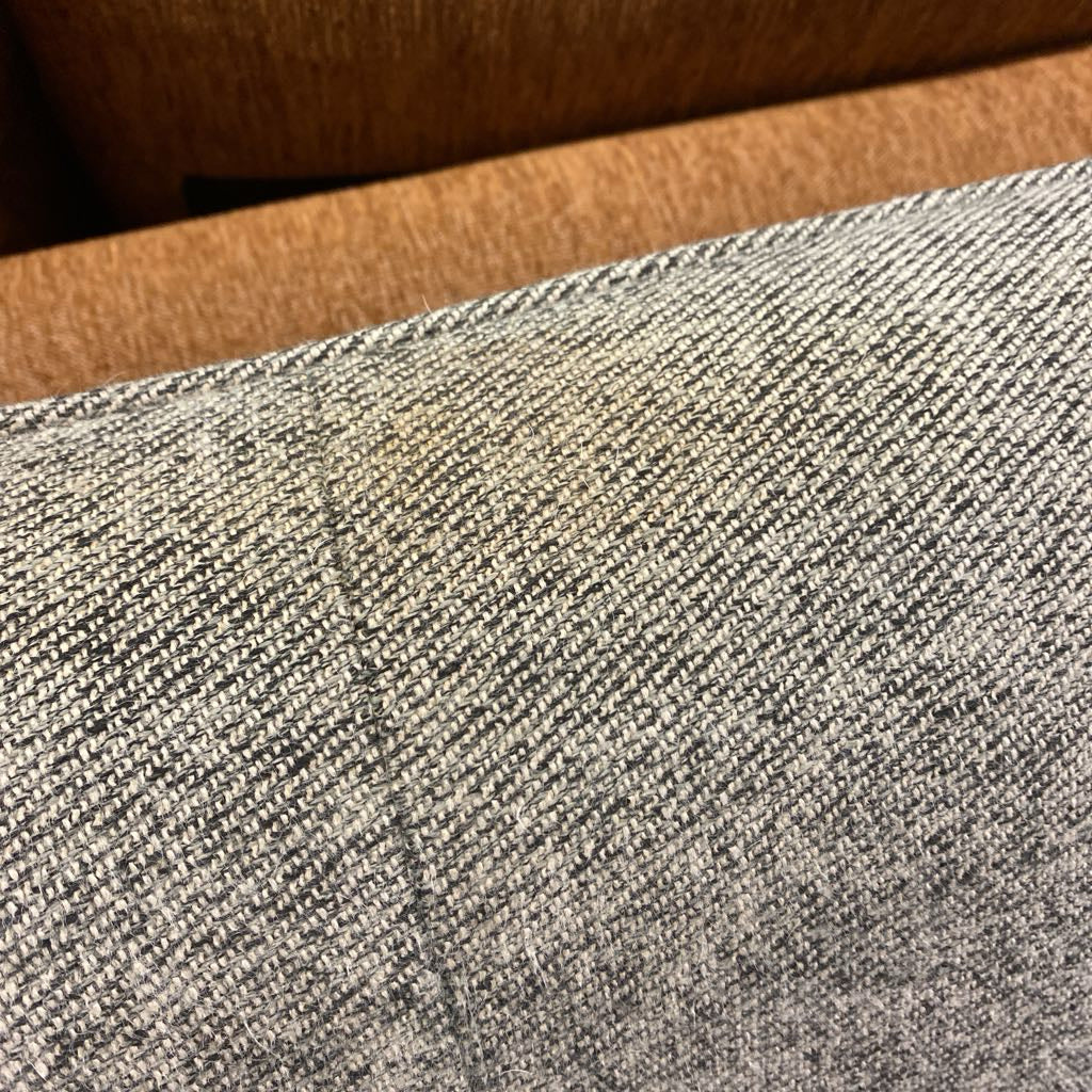 Grey Tweedish Bucket Corner Sectional (AS IS)