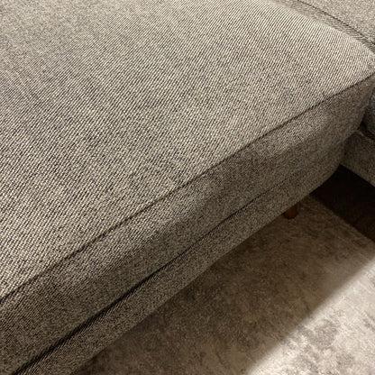 Grey Tweedish Bucket Corner Sectional (AS IS)