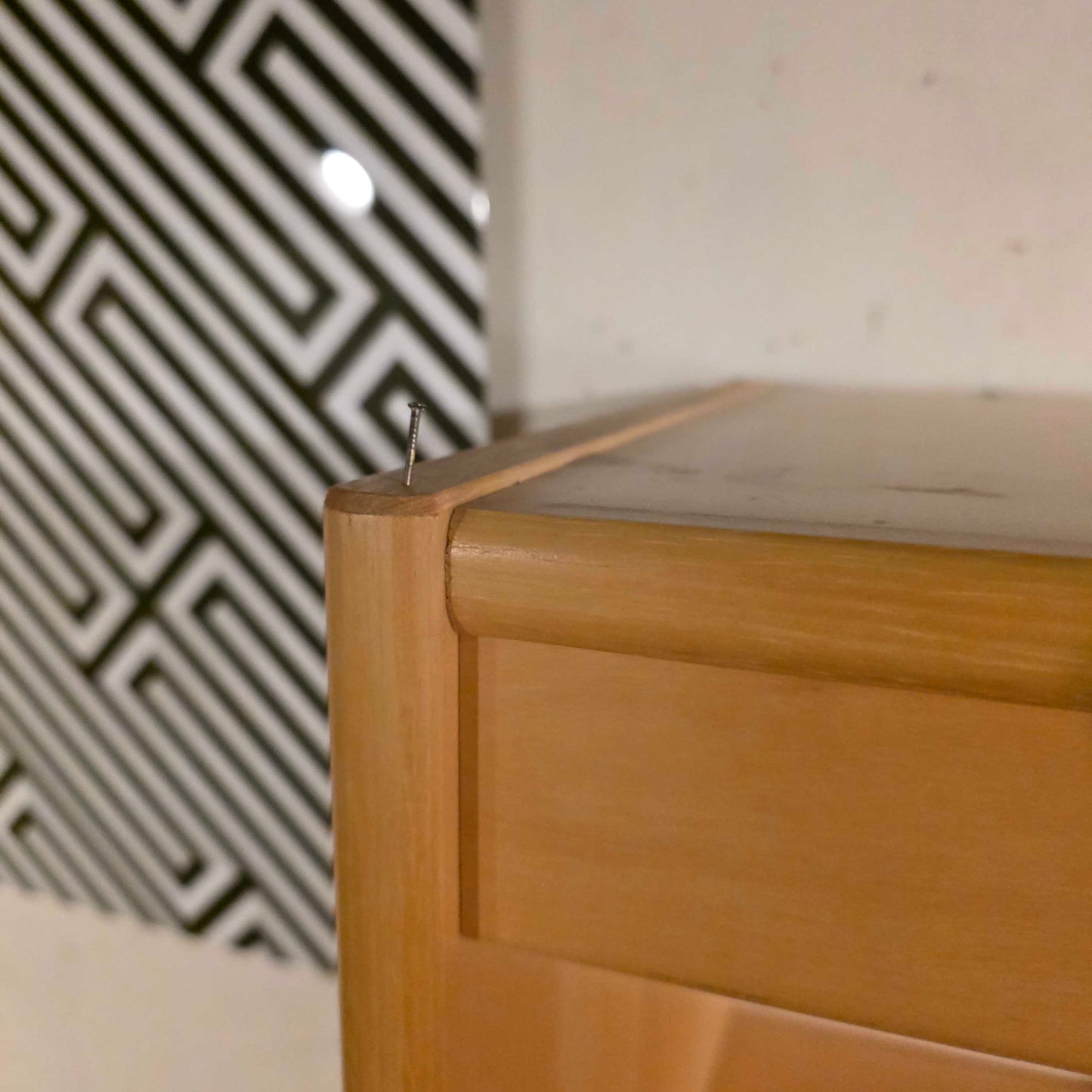 Blonde Wood Narrow Five Shelf Bookcase