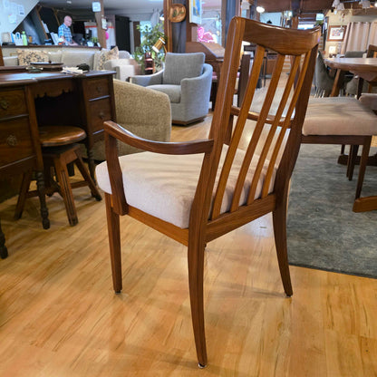 AS IS GPlan Teak Oval Whale Tail Dining Table and set of 6 Gplan Dining Chairs