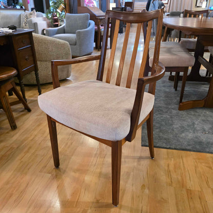 AS IS GPlan Teak Oval Whale Tail Dining Table and set of 6 Gplan Dining Chairs
