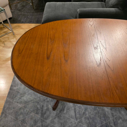 AS IS GPlan Teak Oval Whale Tail Dining Table and set of 6 Gplan Dining Chairs