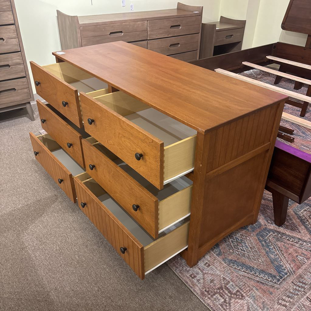 Contemporary American Made 6 Drawer Lowboy Dresser C LOWBOYS
