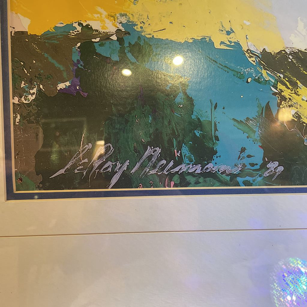 Leroy Neiman - Steve Largent Framed Art ART