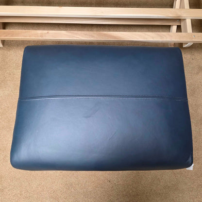 Antwerp Storm Leather Ottoman