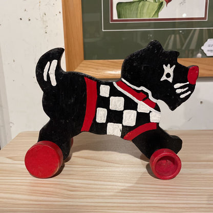 Hand-Made Rolling Scottie Toy