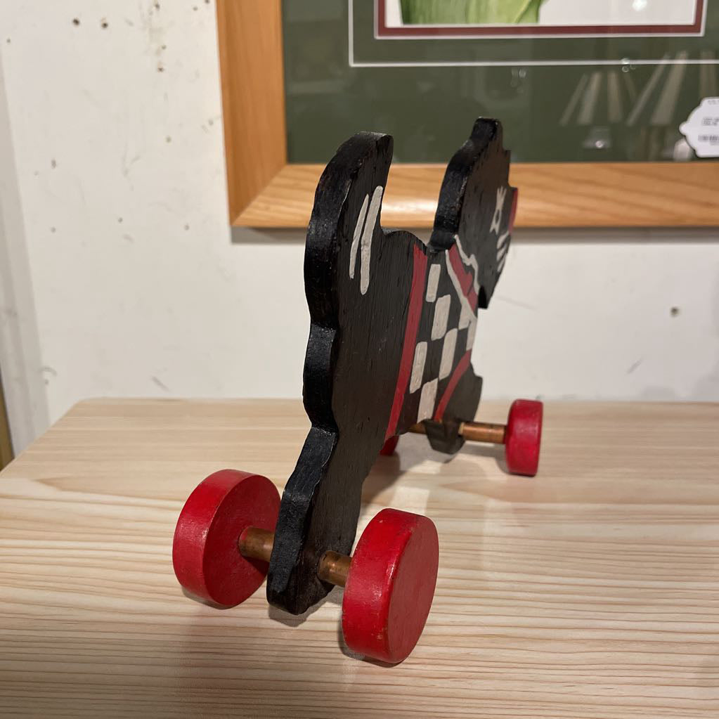 Hand-Made Rolling Scottie Toy