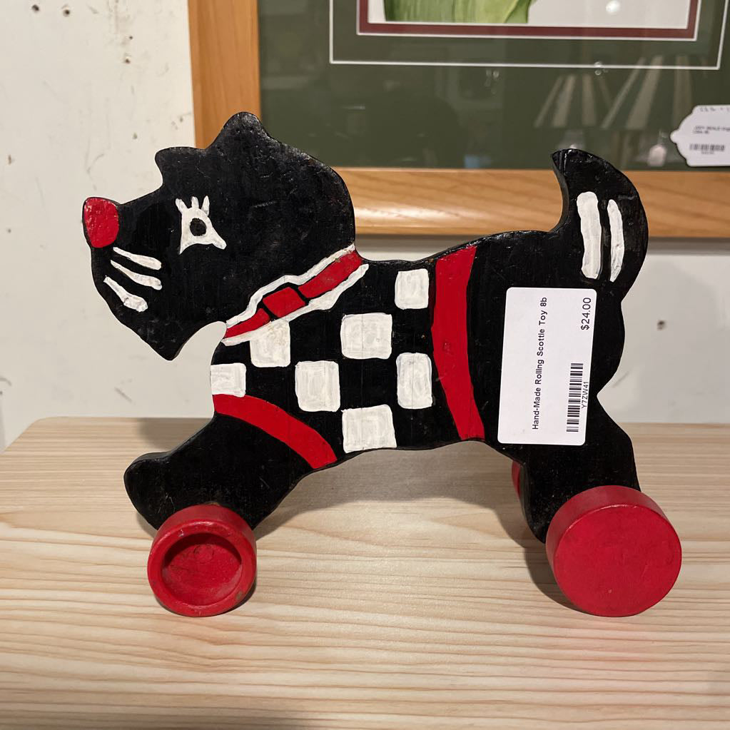 Hand-Made Rolling Scottie Toy