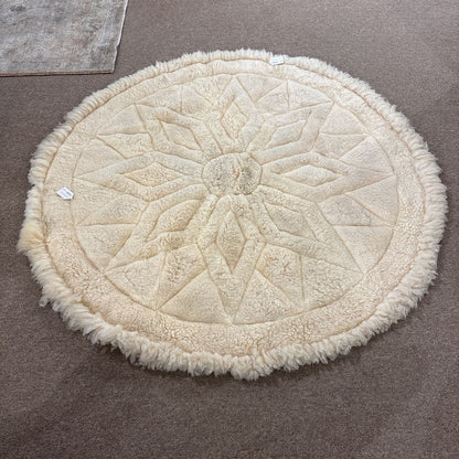 Alpaca Fur Round Carpet