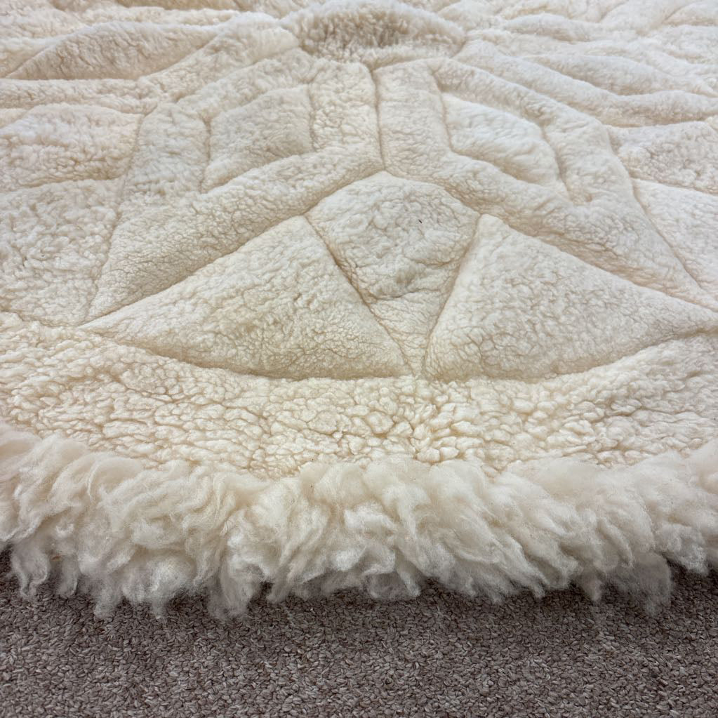 Alpaca Fur Round Carpet
