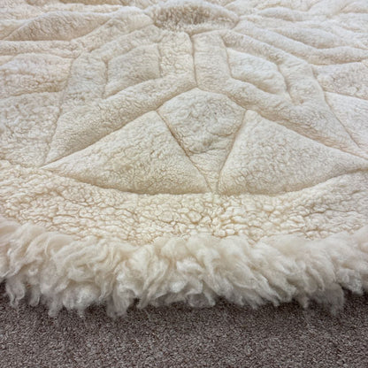 Alpaca Fur Round Carpet