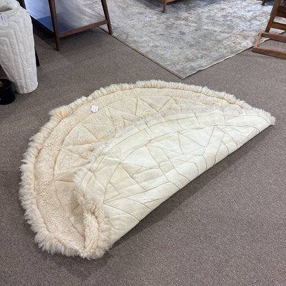 Alpaca Fur Round Carpet