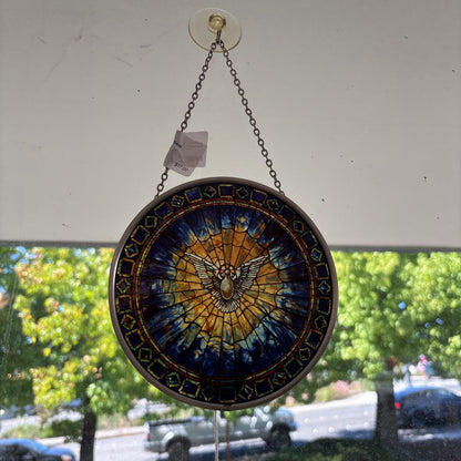 Stained Glass Holy Dove Suncatcher