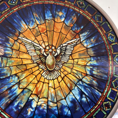 Stained Glass Holy Dove Suncatcher