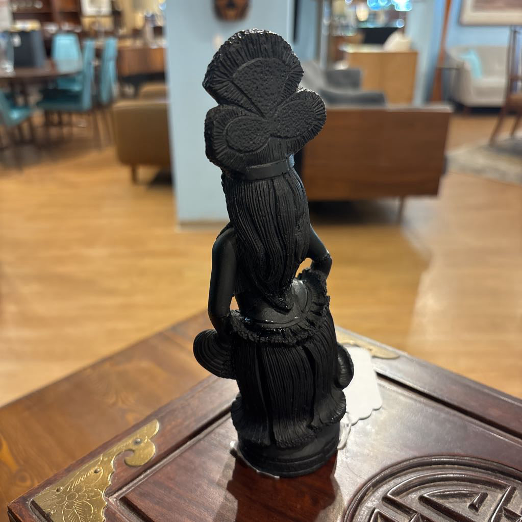 Hawaiian Lava Rock Hula Dancer w/Crown