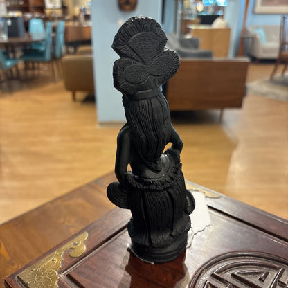 Hawaiian Lava Rock Hula Dancer w/Crown