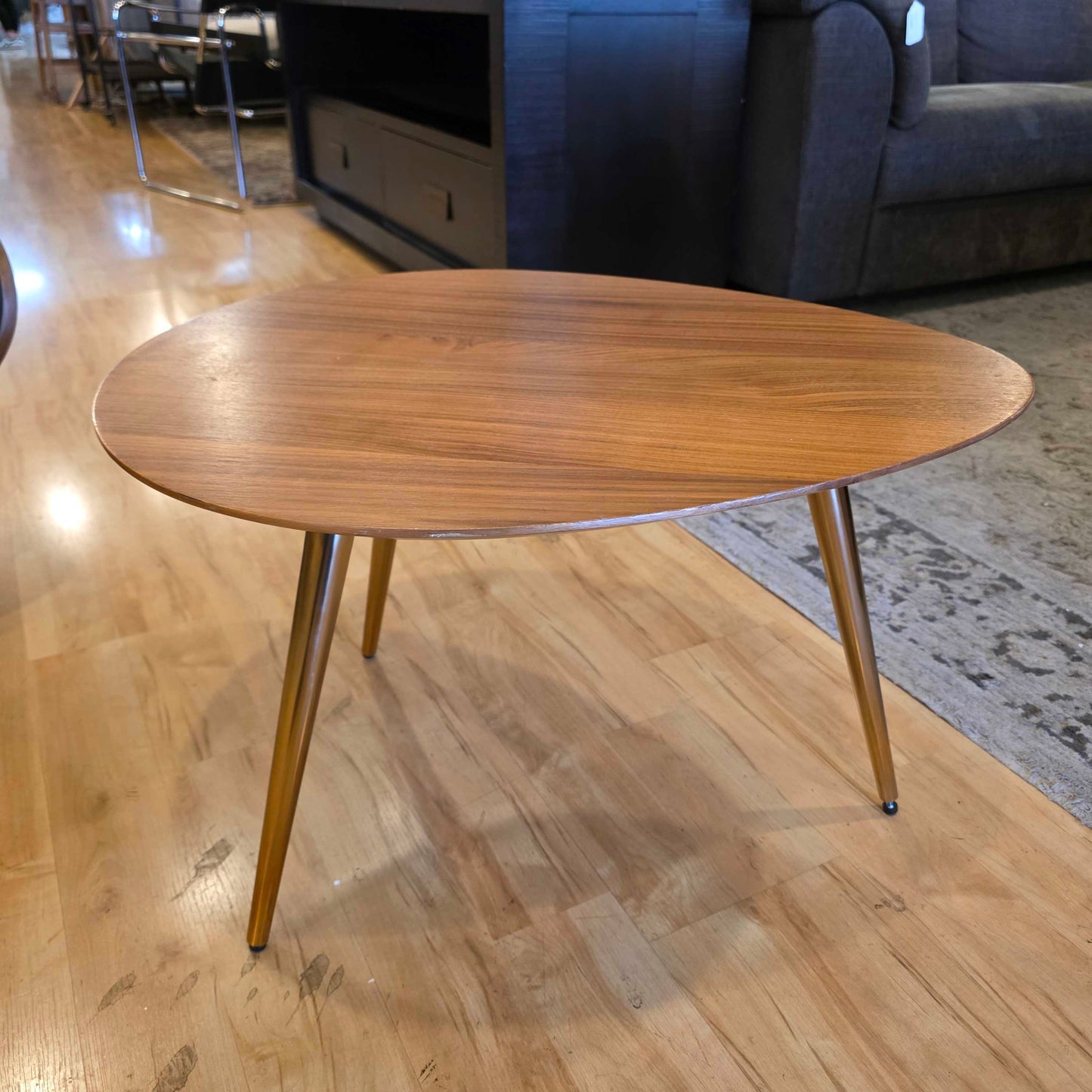 Teardrop Wood Side Table