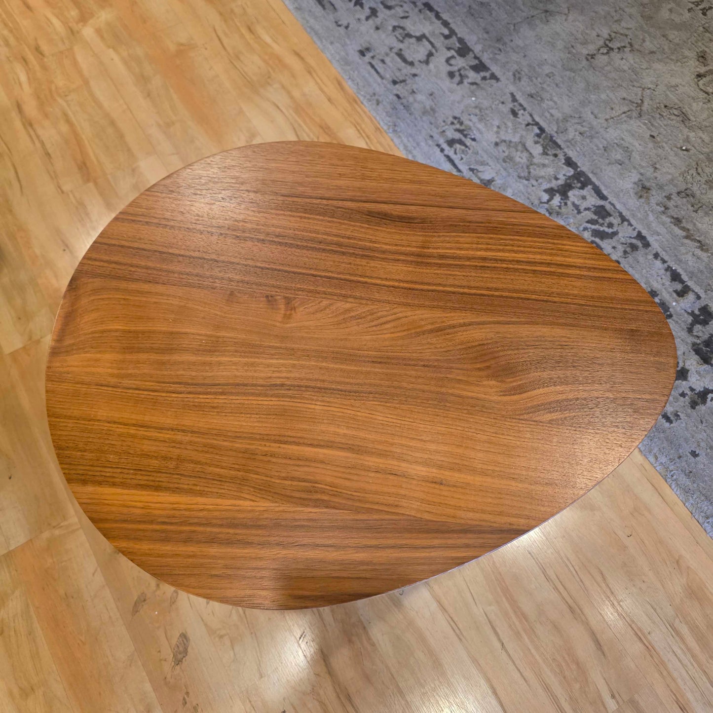 Teardrop Wood Side Table
