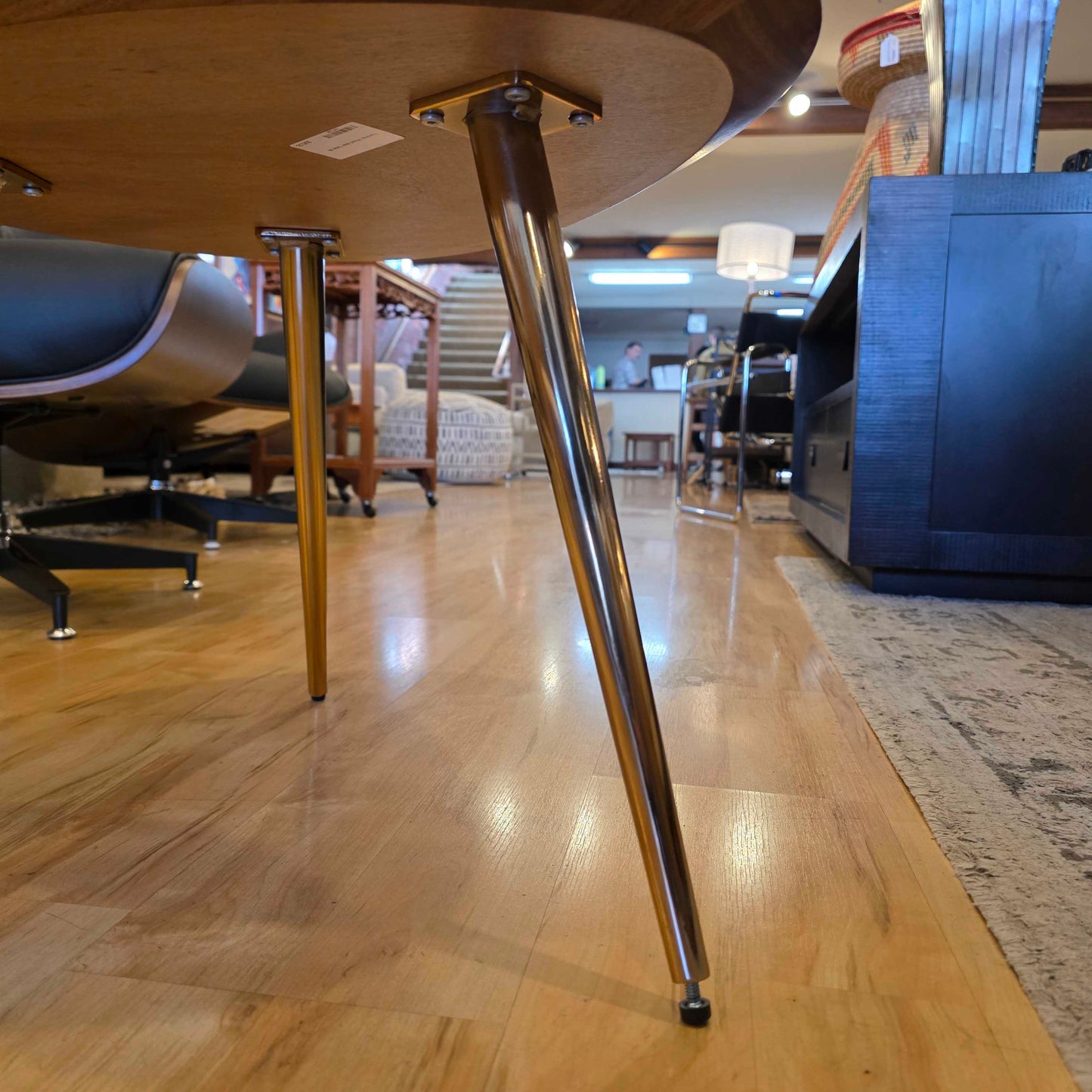 Teardrop Wood Side Table