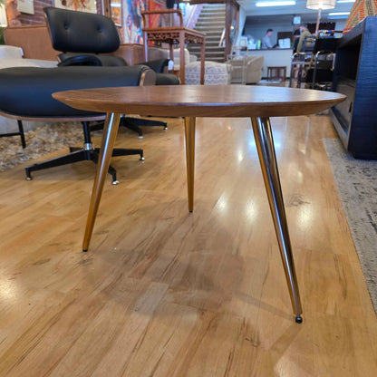 Teardrop Wood Side Table