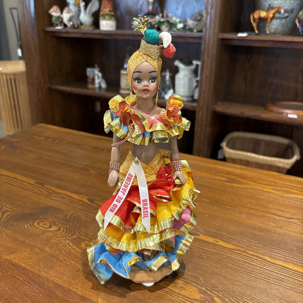 Carmen Miranda Doll w/Brazil Sash SMALLS