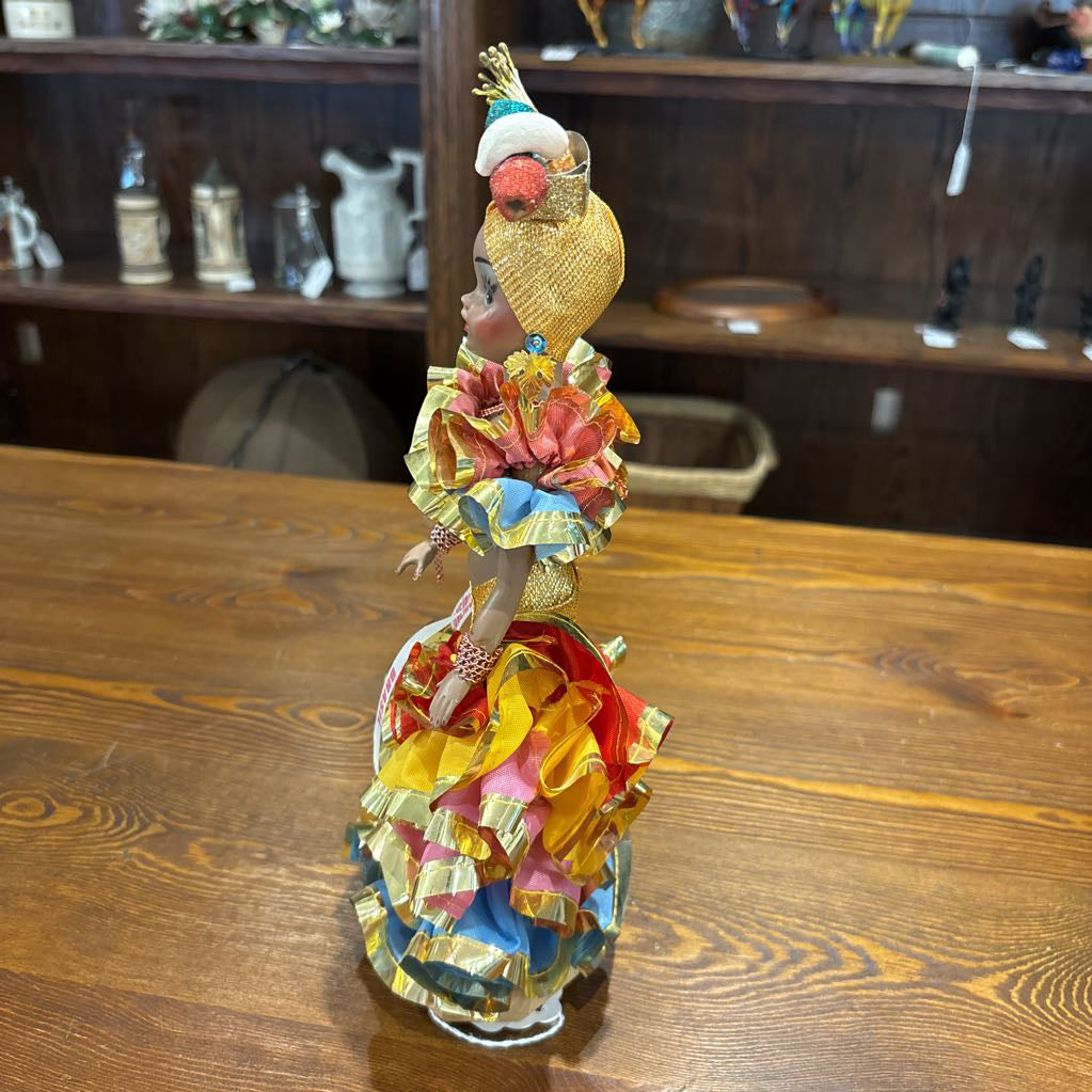 Carmen Miranda Doll w/Brazil Sash SMALLS