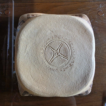 "Four Part Harmony" Pottery Bowl with PNW Native Theme/Whidbey Island Artist