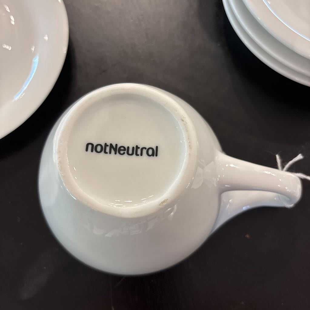 notNeutral Lino Latte Cup w/ Saucer SMALLS