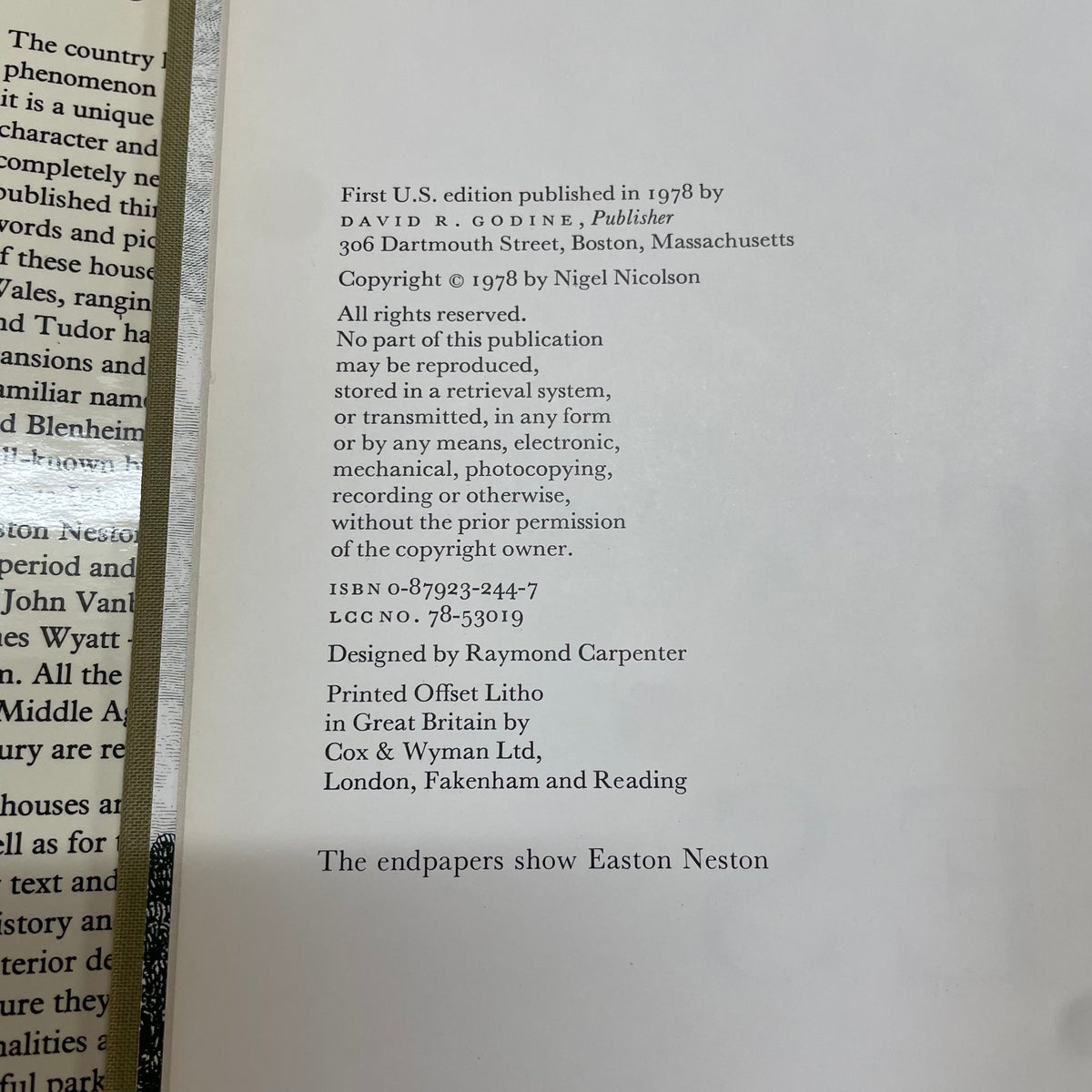 Great Houses of Britain Book