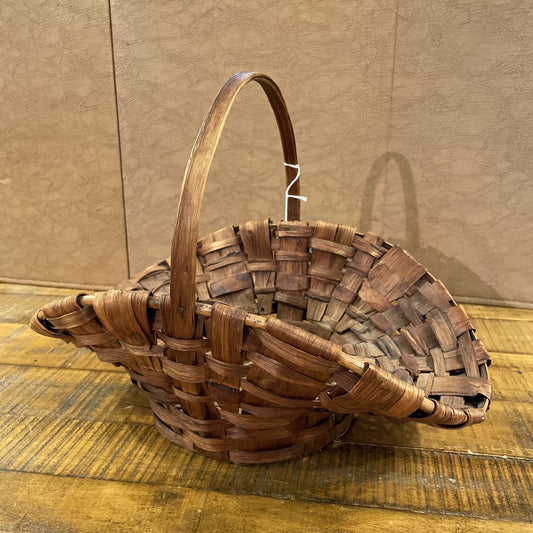 Flared Rim Bouquet Basket with Handle SMALLS