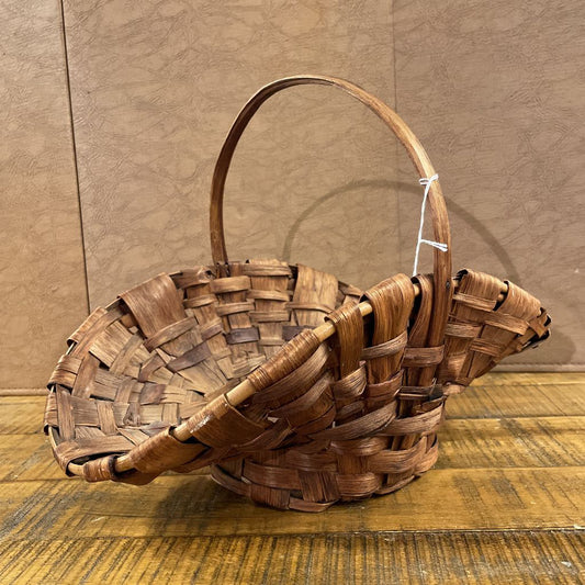 Flared Rim Bouquet Basket with Handle SMALLS