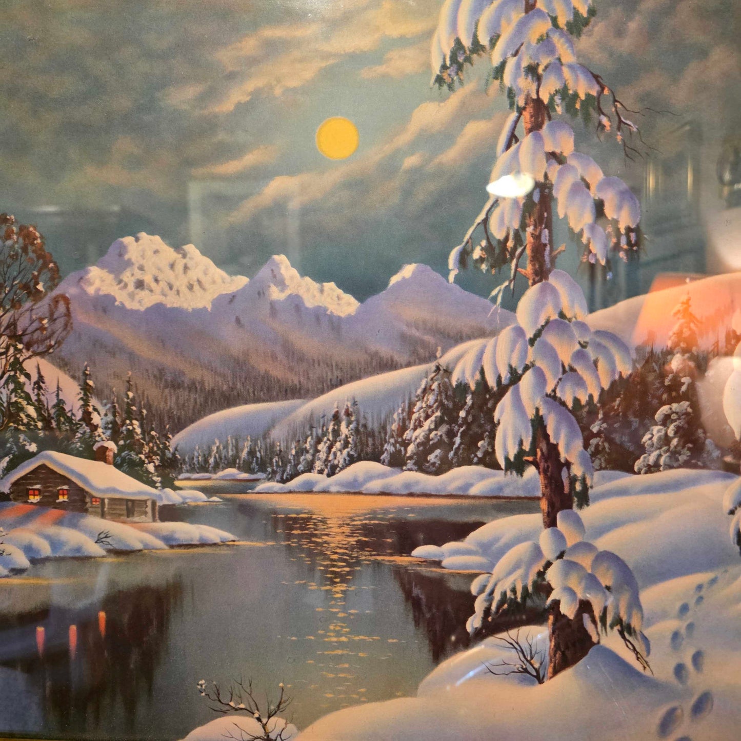 Snowy River with Snug Cabin Art
