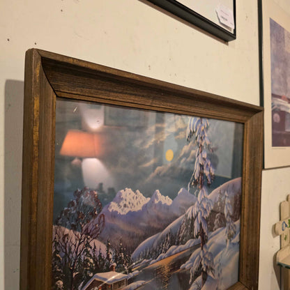 Snowy River with Snug Cabin Art