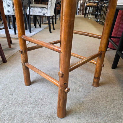 Rustic Tall Square Cabin Stool