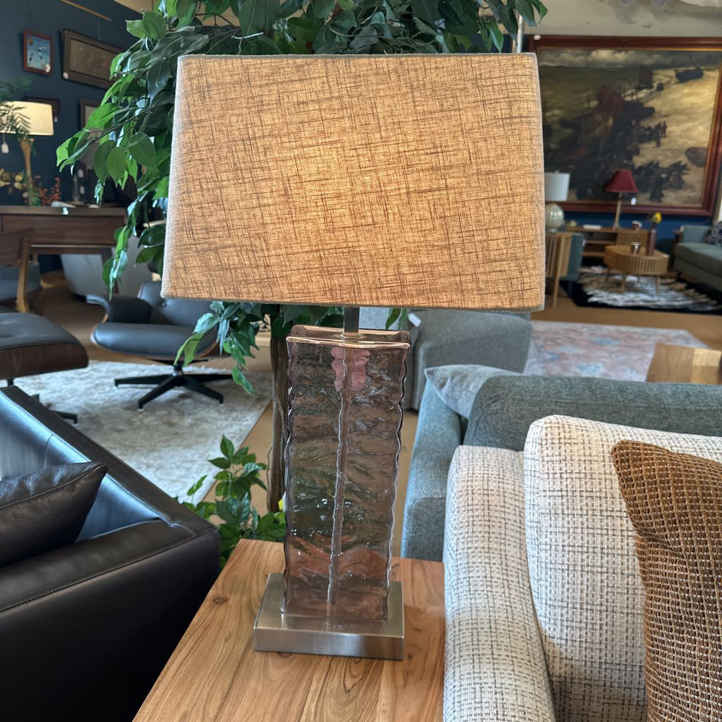 Wavy Glass Table Lamp