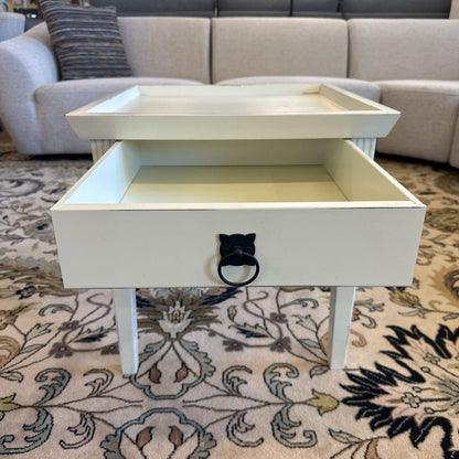 White Square Nightstand C NIGHTSTANDS