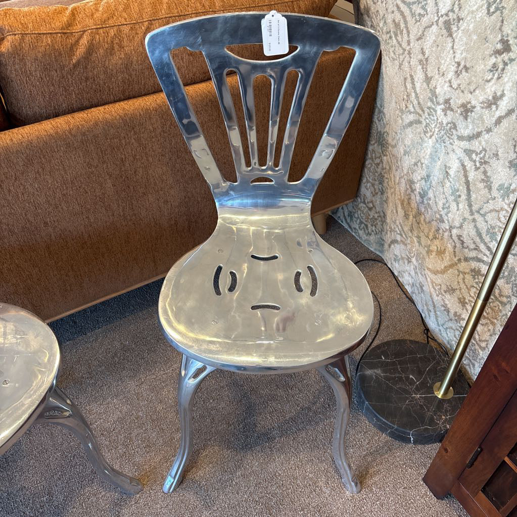 Set of 2 Chrome Chairs
