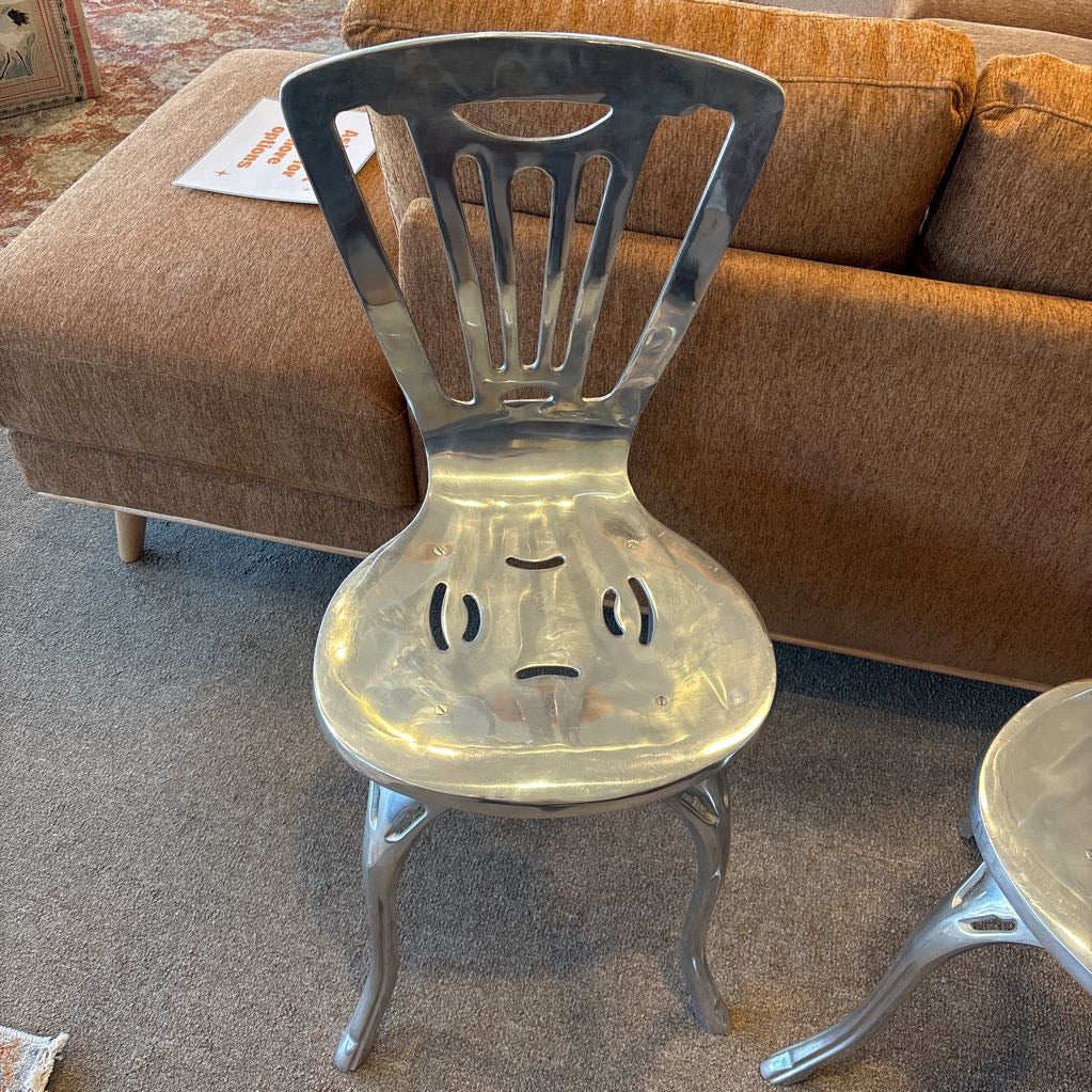 Set of 2 Chrome Chairs