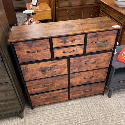 Faux Wood Fabric Chest of Drawers C CABINETS