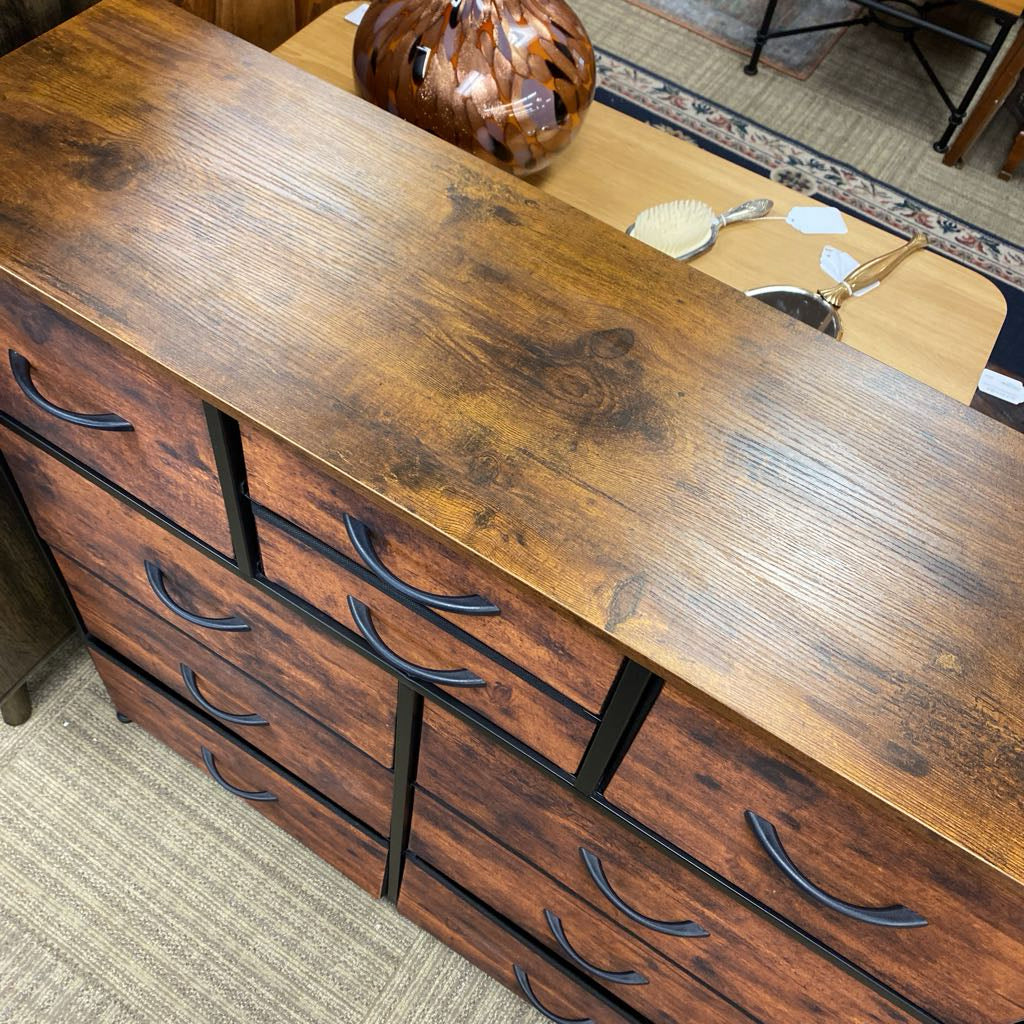 Faux Wood Fabric Chest of Drawers C CABINETS