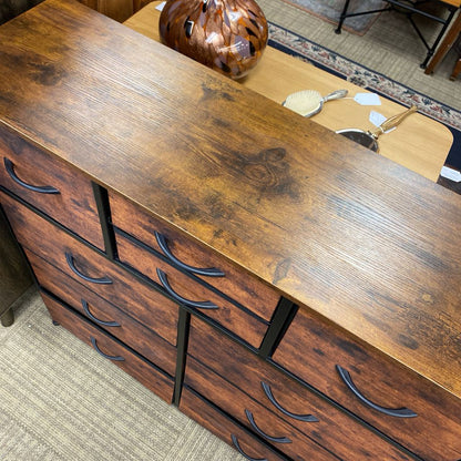 Faux Wood Fabric Chest of Drawers C CABINETS