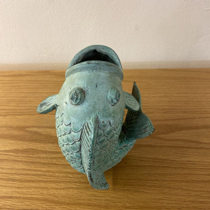 Metal Koi Vase Small