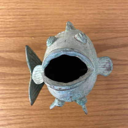 Metal Koi Vase Small