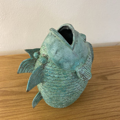 Metal Koi Vase Large